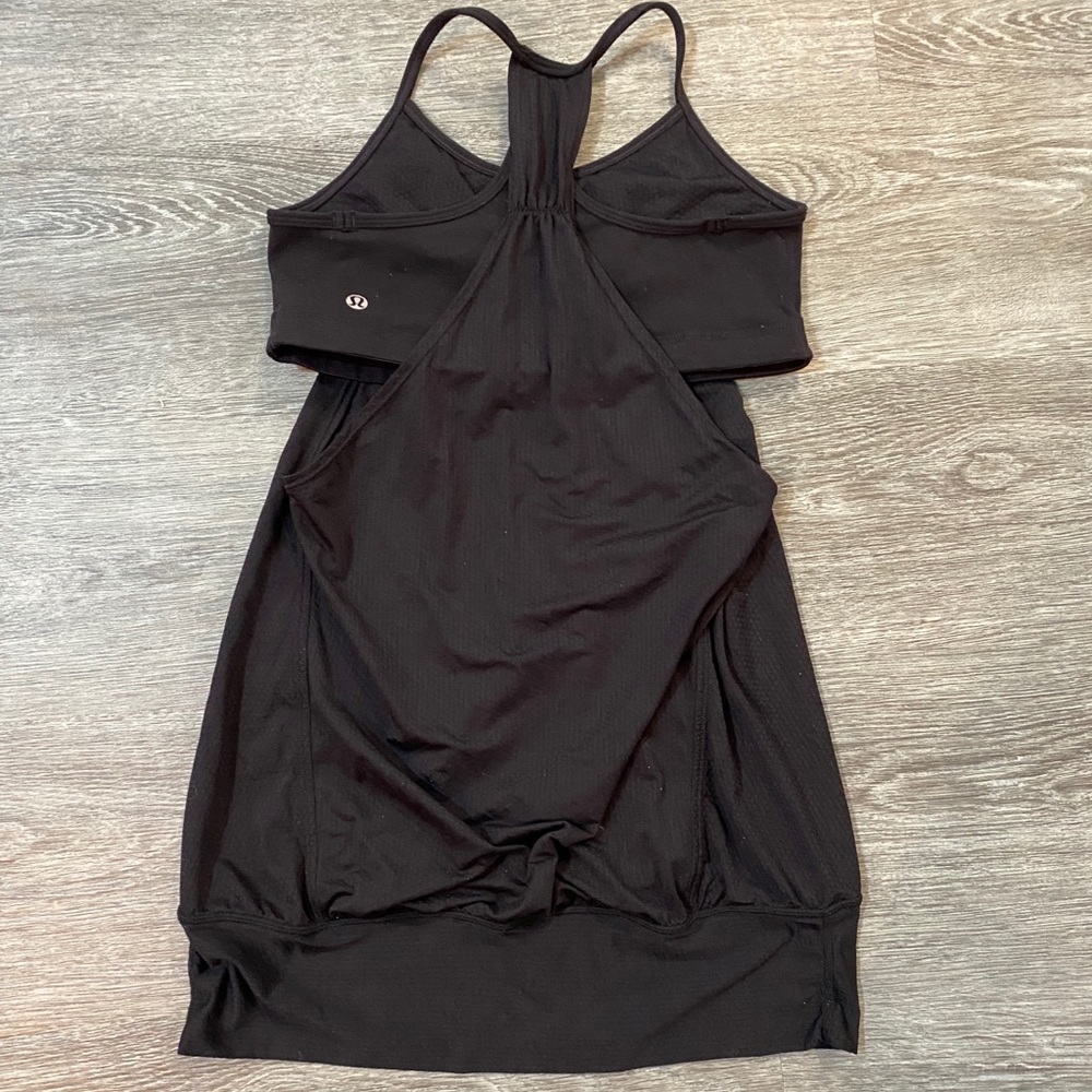 Lululemon Athletica No Limits tank black bra